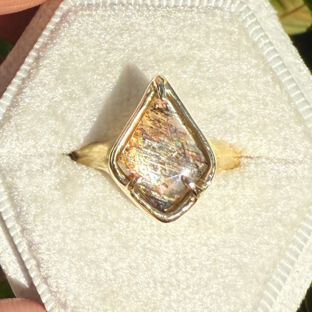 Australian Rainbow Lattice and Gold Ring