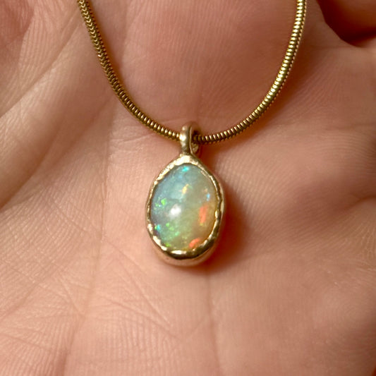 Ethiopian Opal and 14K Ring